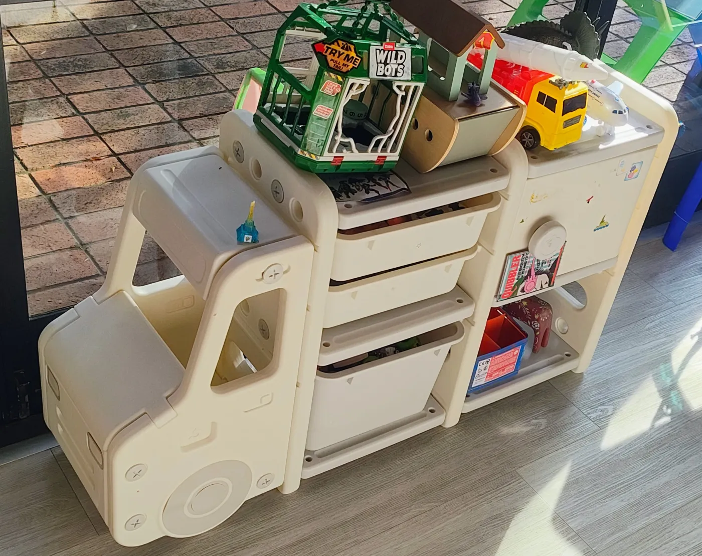 Truck-Shaped Kids Toy Storage Unit