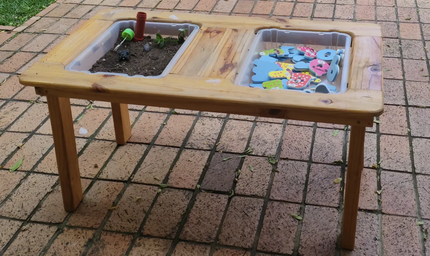 Children's Wooden Activity Table