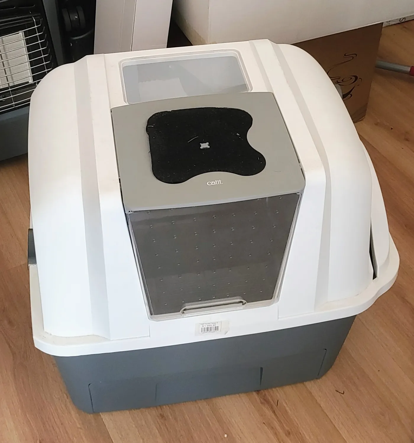 Catit Hooded Cat Litter Box with Manual Sifting Filter