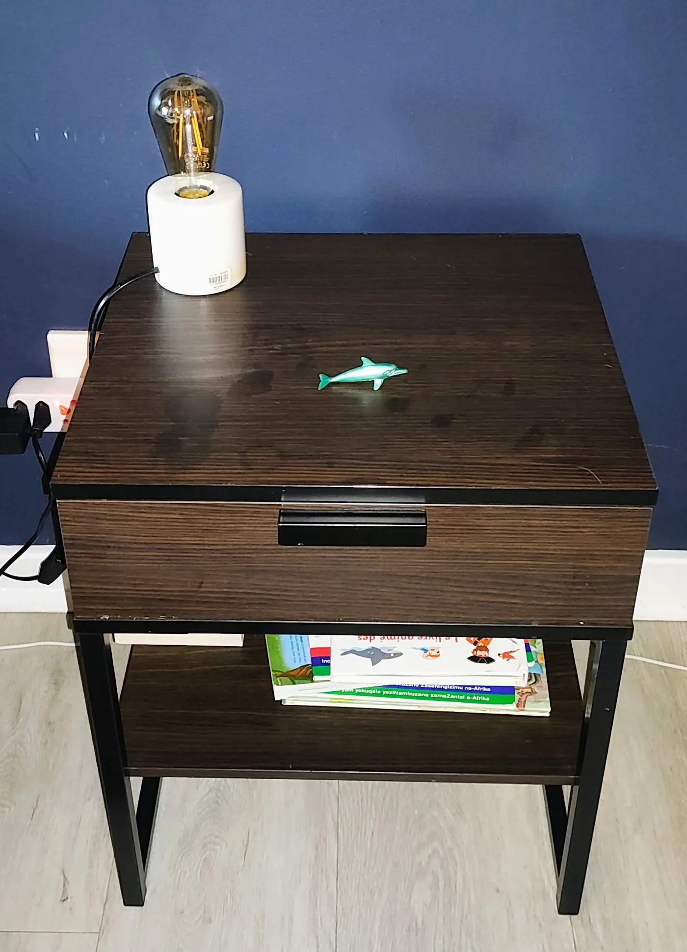 Industrial-Style Bedside Night Table