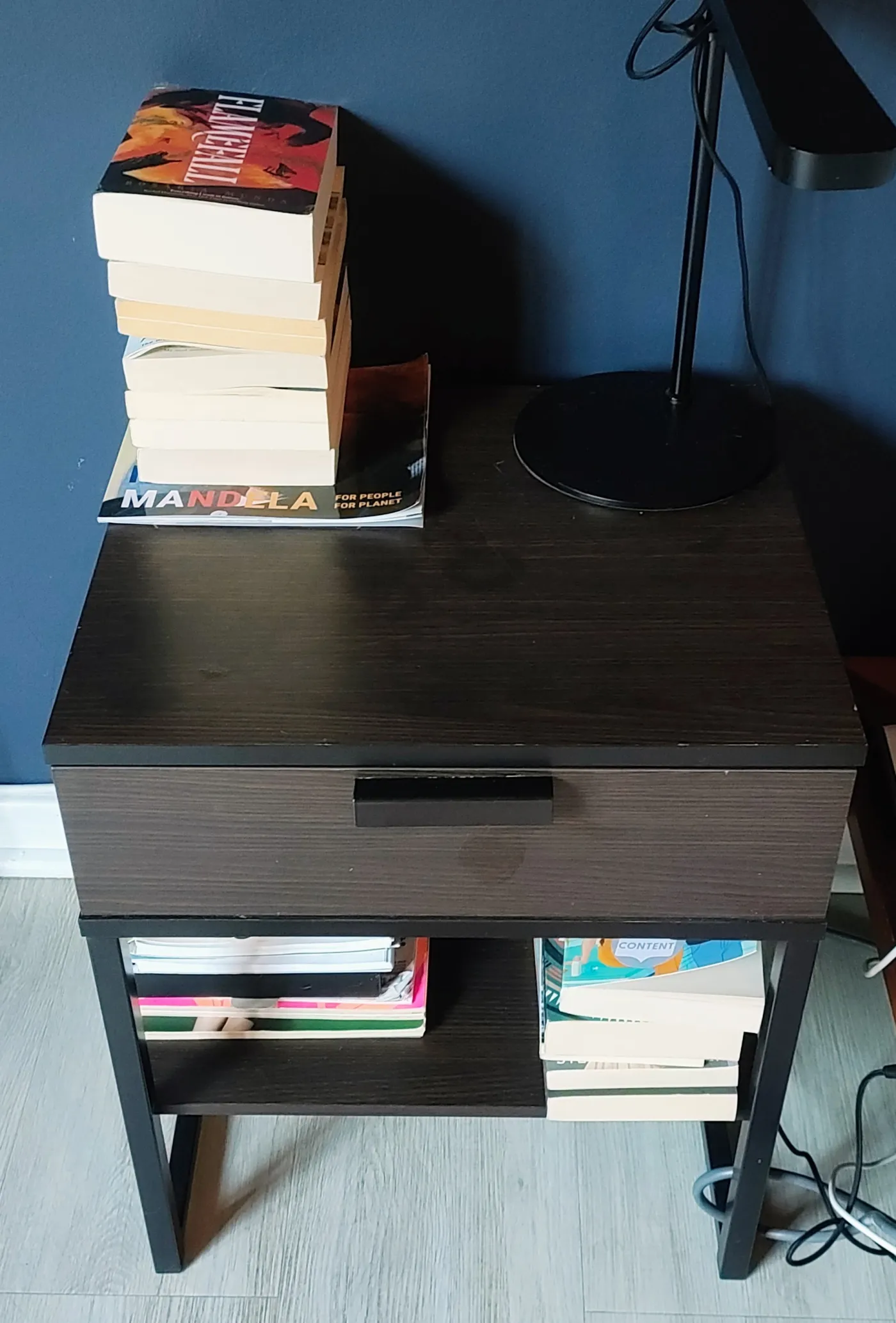 Industrial-Style Bedside Night Table